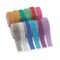 3/4" x 19" Bright Colors Self-Adhesive Rhinestone Rolls 12 Pc